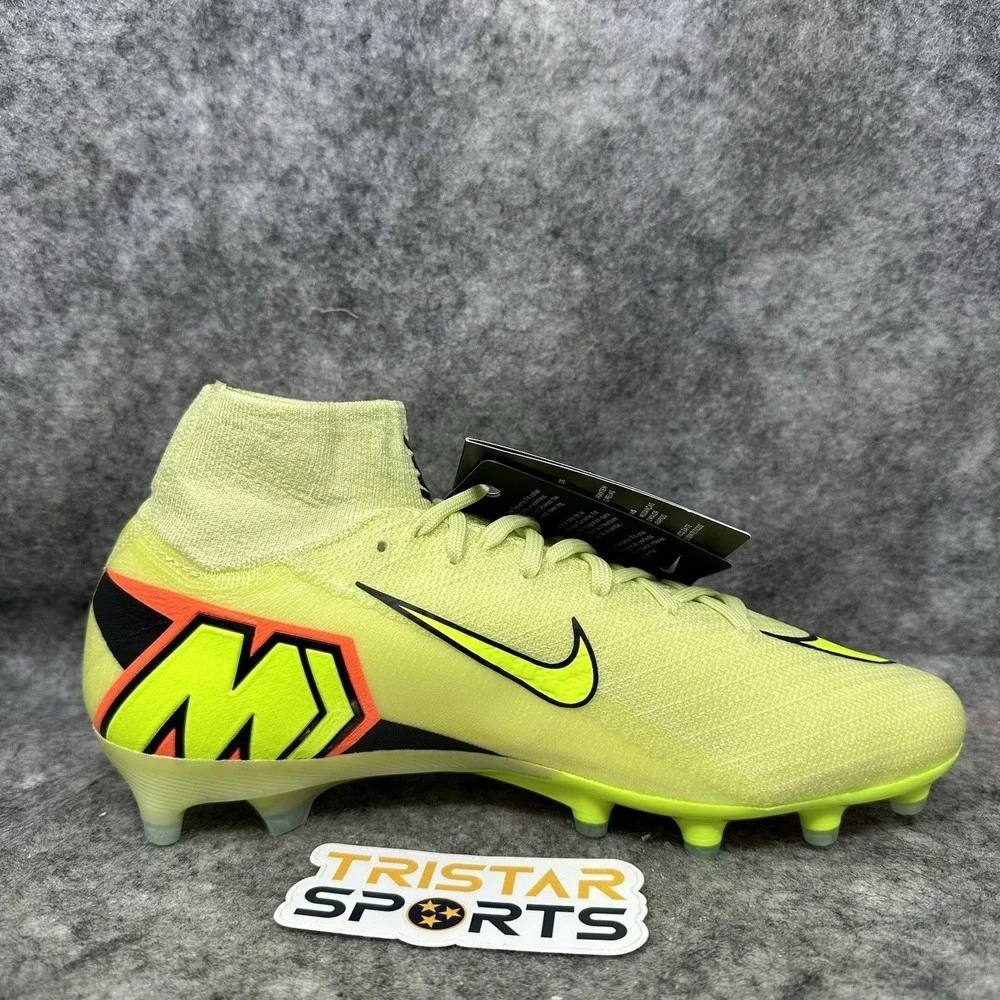 Nike Mercurial Superfly 10 Elite AG Soccer Cleats Mens Sz 6.5 Limelight Crimson